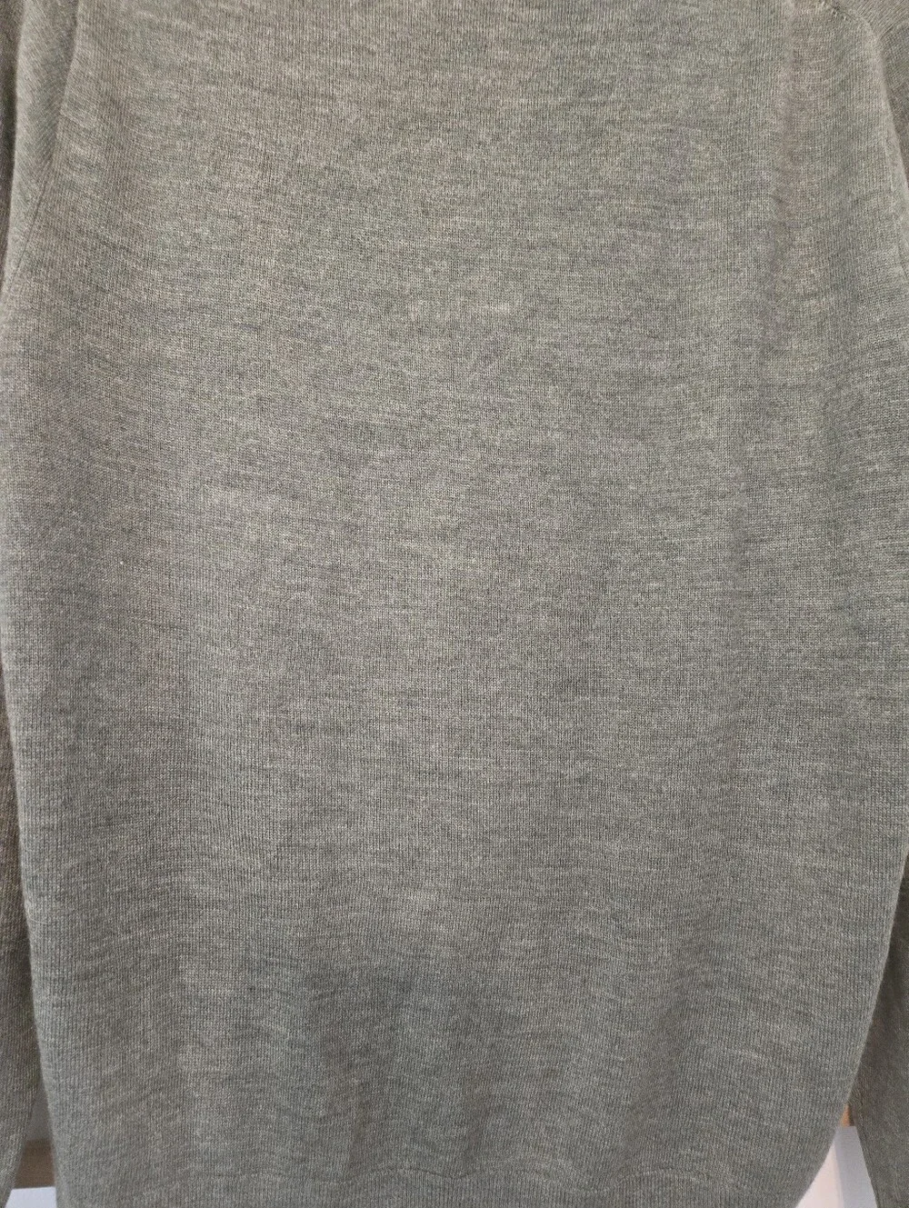 J. Crew Olive Green Merino Wool Blend Long-Sleeve Polo Sweater Size Large